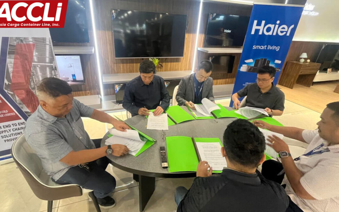 Official Contract Signing of Asia Cargo Container Line, Inc. and Haier Philippines, Inc.
