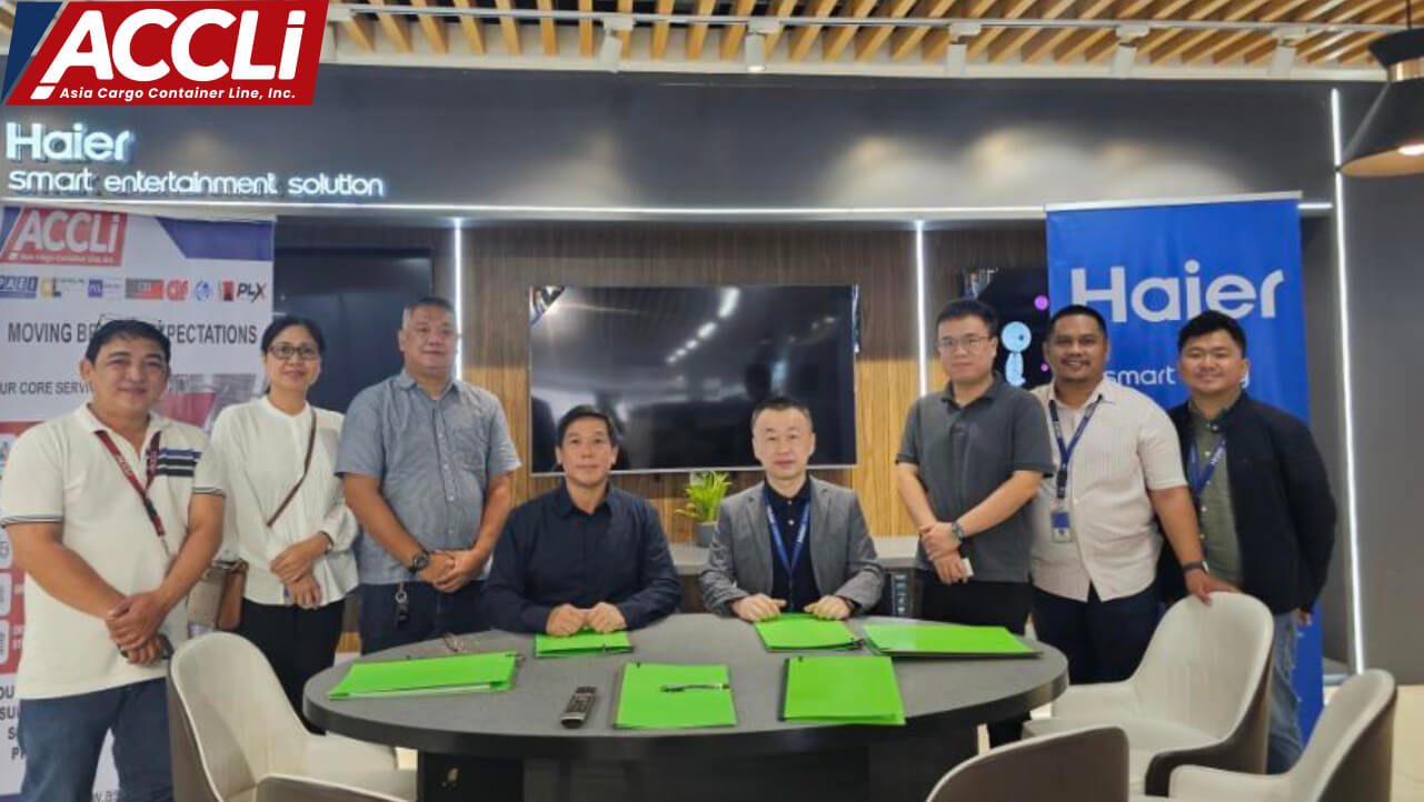 Official Contract Signing of Asia Cargo Container Line, Inc. and Haier Philippines, Inc. img - 1