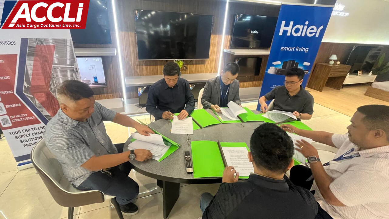 Official Contract Signing of Asia Cargo Container Line, Inc. and Haier Philippines, Inc.