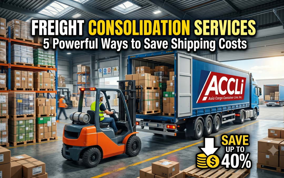 Freight Consolidation Services: 5 Powerful Ways to Save Shipping Costs