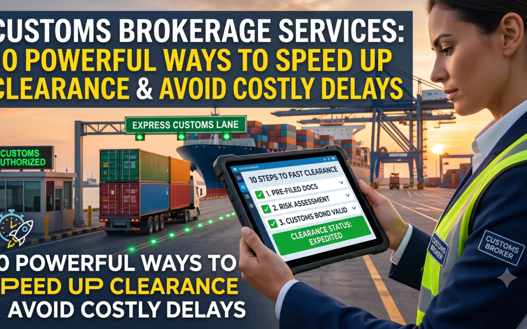 Customs Brokerage Services: 10 Powerful Ways to Speed Up Clearance and Avoid Costly Delays