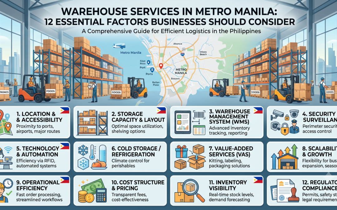Warehouse Services in Metro Manila: 12 Essential Factors Businesses Should Consider