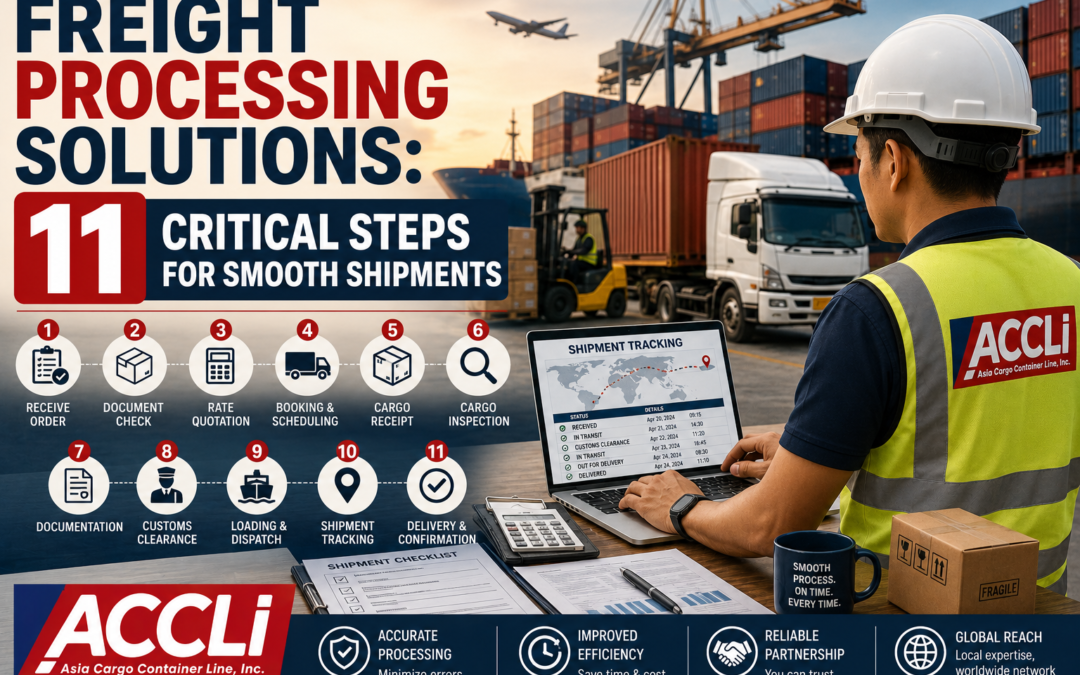 Freight Processing Solutions: 11 Critical Steps for Smooth Shipments