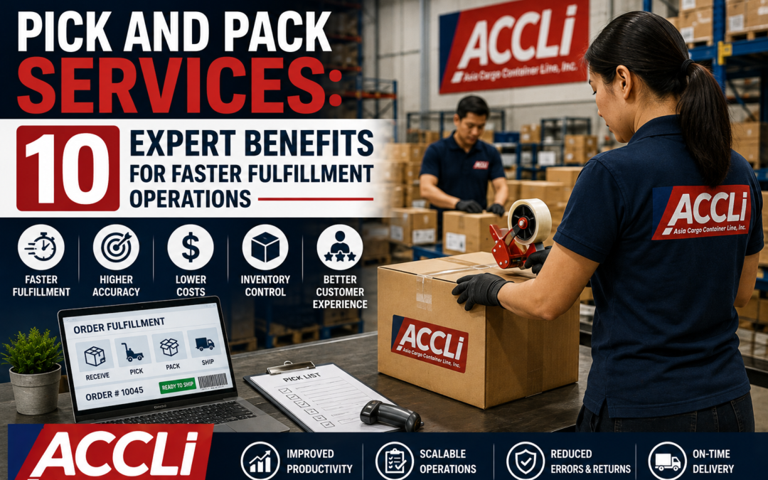 Pick and Pack Services: 10 Expert Benefits for Faster Fulfillment Operations