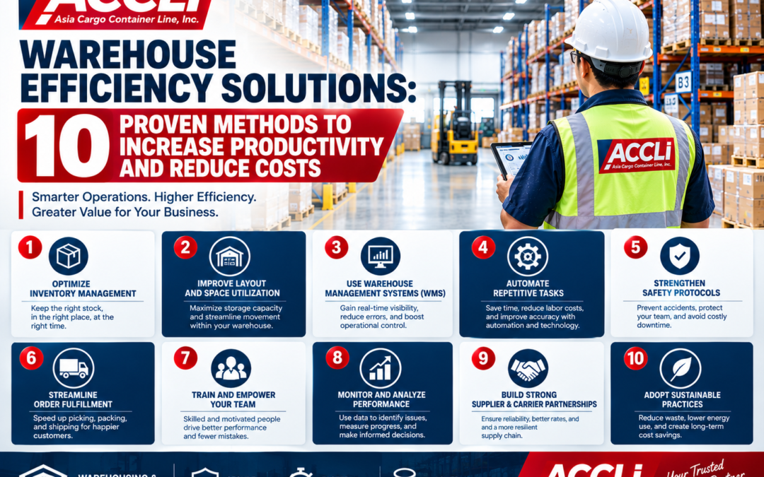 Warehouse Efficiency Solutions: 10 Proven Methods to Increase Productivity and Reduce Costs
