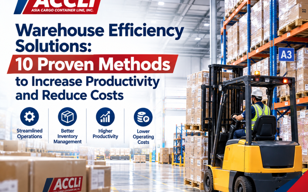 Warehouse Efficiency Solutions: 10 Proven Methods to Increase Productivity and Reduce Costs